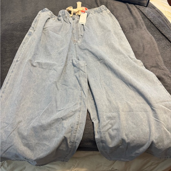 Cider Light Blue Denim Pants - Picture 1 of 5